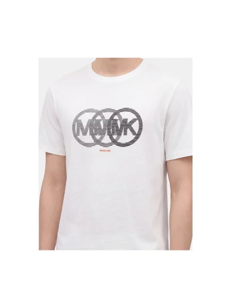 Tricou Michael Michael Kors cu autograf alb