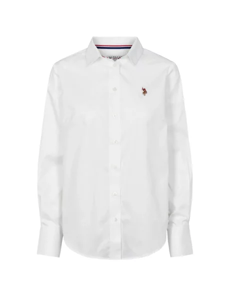 U.S. POLO ASSN. Tricou USPA alb