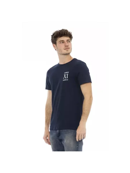 Koszulka Bikkembergs z nadrukiem casual niebieska