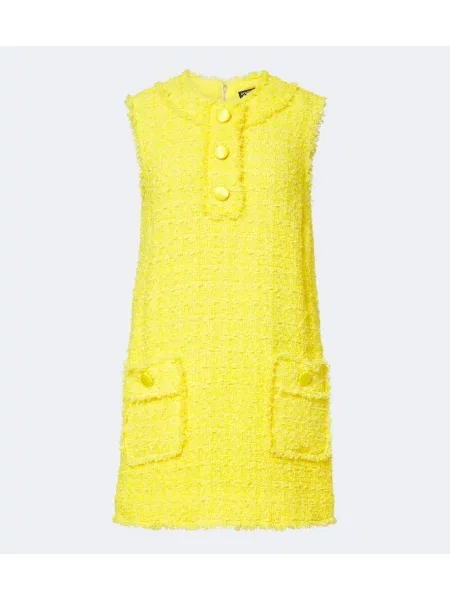 Rochie Dolce&gabbana din tweed galben