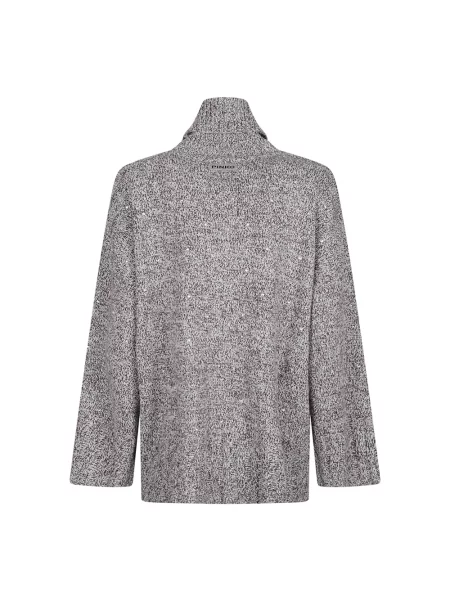Sweter z golfem Pinko szary