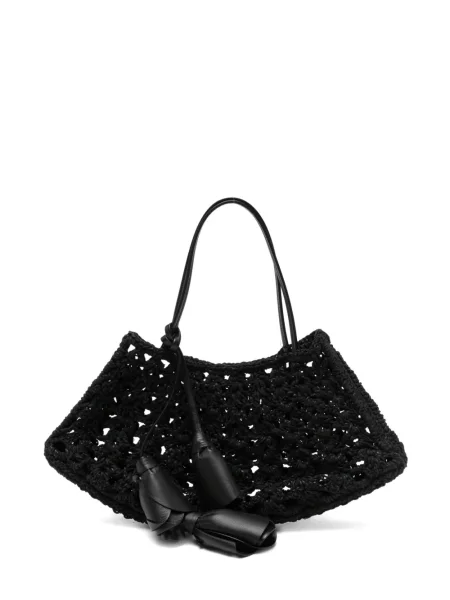 Pandantiv Magda Butrym cu model floral tricotate negru
