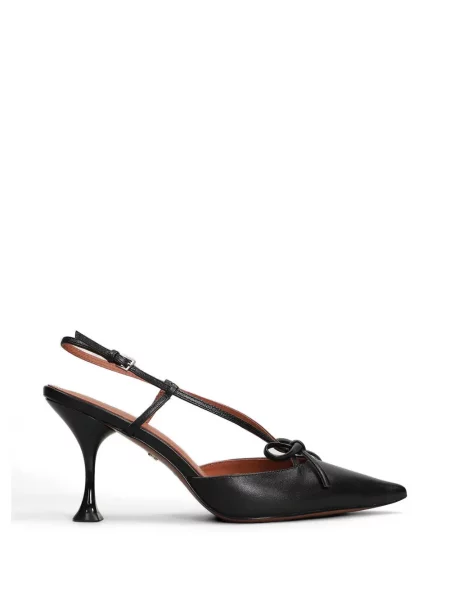 Pantofi cu toc Lola Cruz cu funde slingback negru