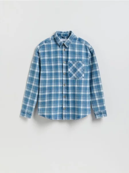 Reserved Cămașă din denim regular fit albastru