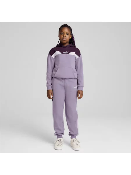 Młodzieżowe spodnie dresowe PUMA POWER PUMA Pale Plum Purple fioletowe