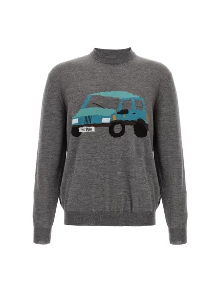 Sweter Magliano wełniany szary