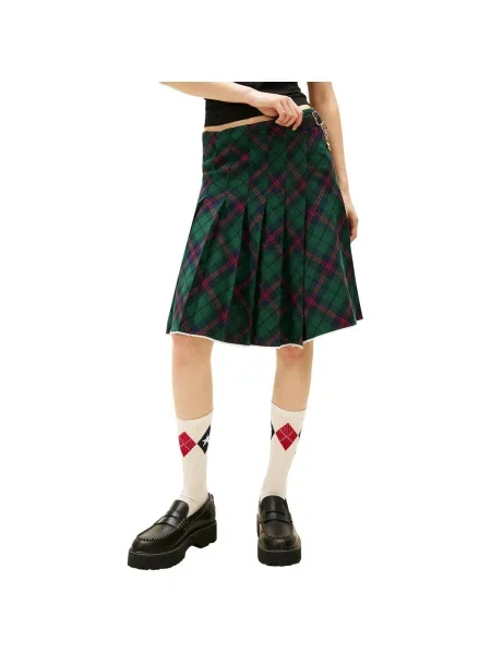 Fustă Tommy Hilfiger verde