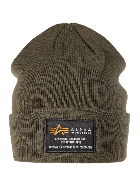 Čiapka Alpha Industries Crew dark green zelená