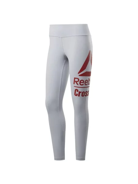 Leggings Reebok cu autograf gri