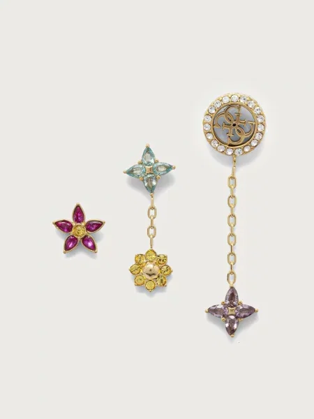 Guess cercei pentru femei din oțel inoxidabil cu zirconiu cubic SECRET GARDEN