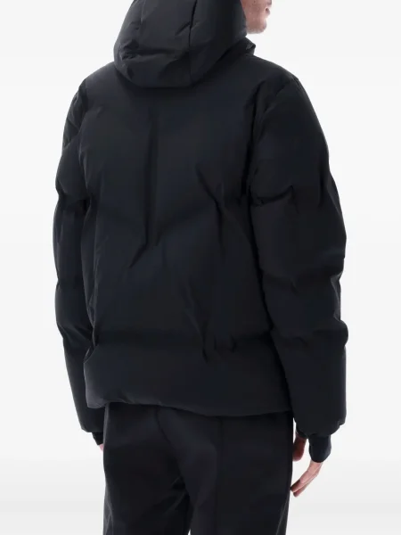 Geacă de schi Moncler Grenoble cu glugă negru