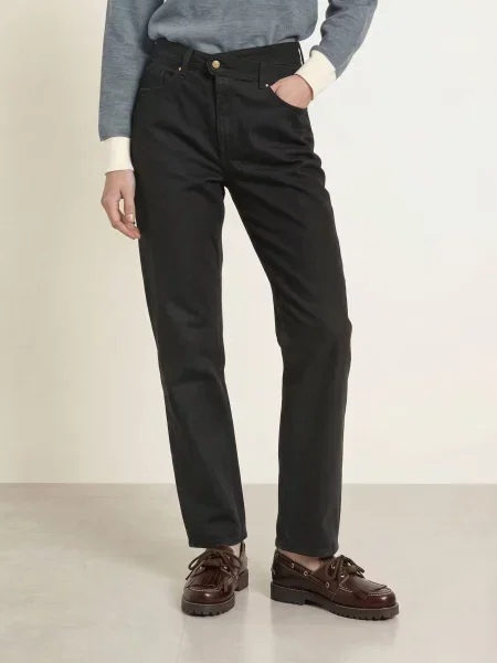 Claudie Pierlot Jeansy Straight schwarz czarne
