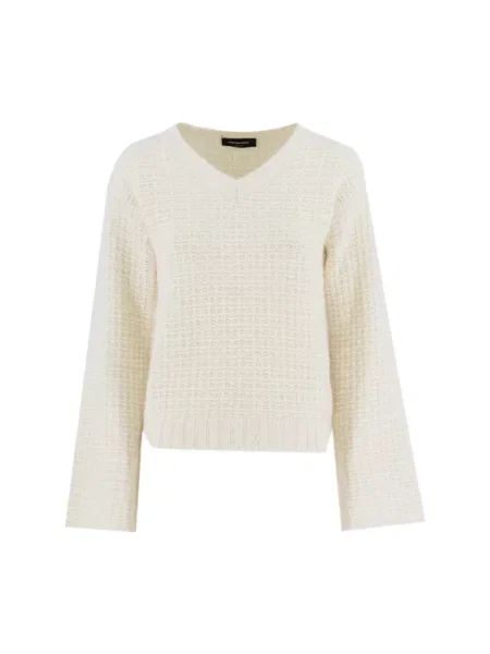 Sweter Fabiana Filippi wełniany biały