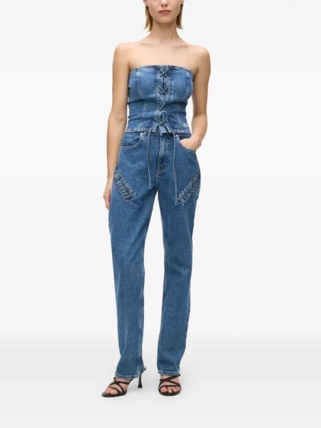 Blugi Karl Lagerfeld Jeans albastru