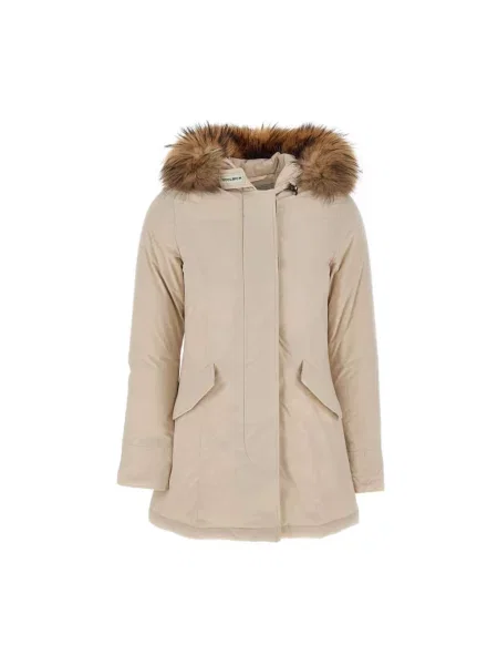 Parka Woolrich beżowa