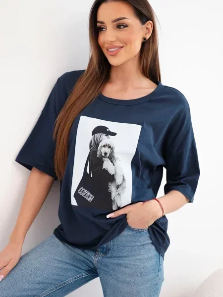 Tricou Kesi Włoski albastru