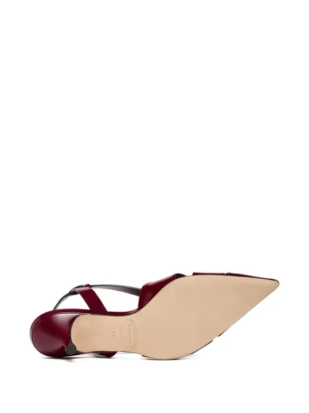 Pantofi cu toc Scarosso slingback roșu