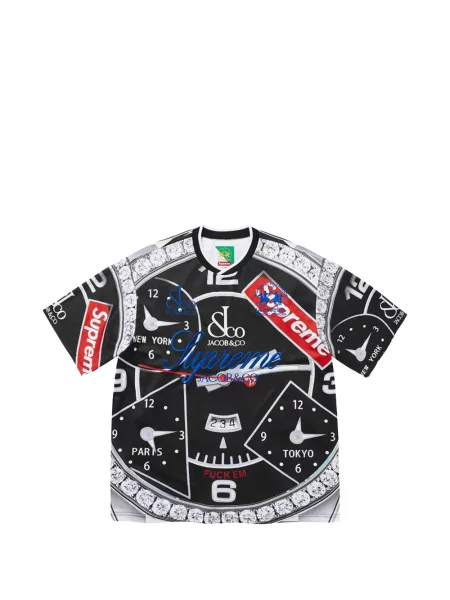 Ceas Supreme cu imagine din jerseu negru