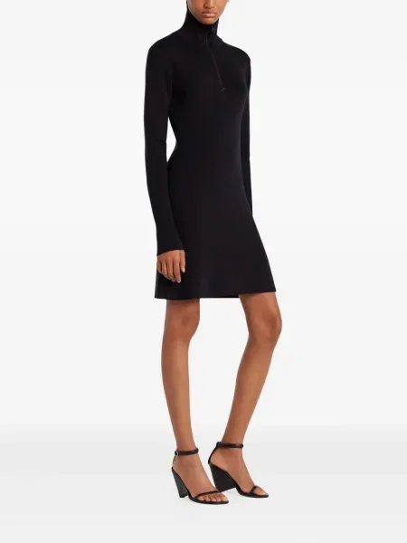 Rochie Courreges din jerseu de costum negru