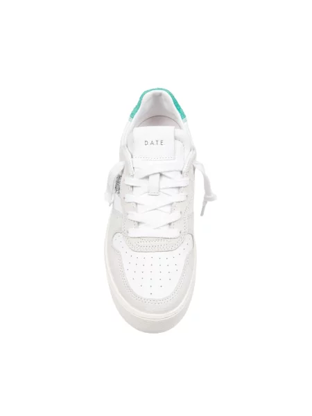D.A.T.E. Buty Kobieta 40 EU Skóra Skórzane Sneakersy na Platformie biały