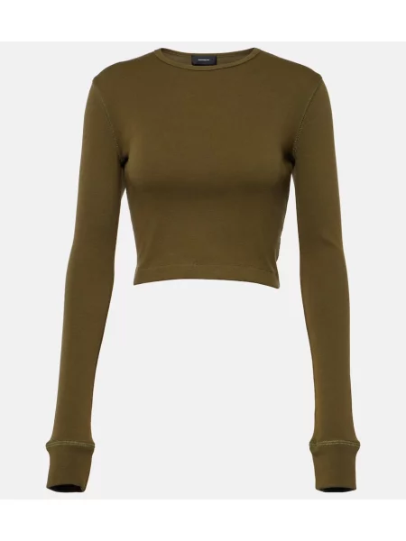 Cropp top Wardrobe.nyc din jerseu verde