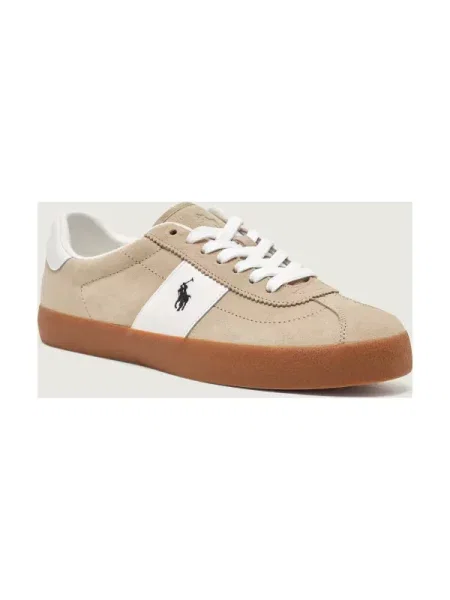 POLO RALPH LAUREN Sneakers Court Vulc | piele întoarsă bej