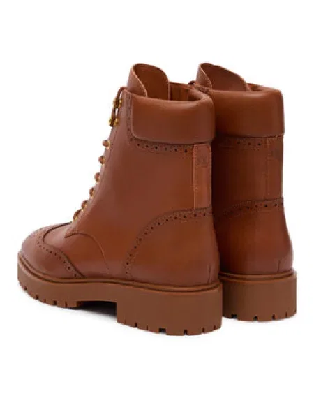 Lauren Ralph Lauren Gležnjače na vezanje ALYSN konjak smeđa
