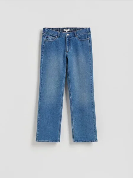Reserved Джинси широкого крою синій