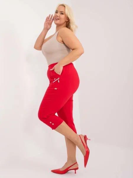 Pantaloni Fashionhunters roșu