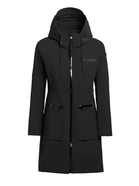 Khujo Palton de primăvară-toamnă negru