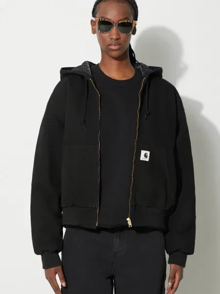 Carhartt WIP geacă femei de tranziție oversize negru