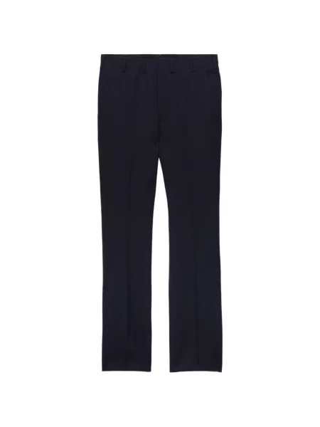 Pantaloni Prada de lână albastru