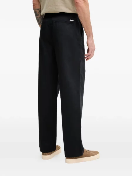 Pantaloni Armani Exchange cu autograf albastru