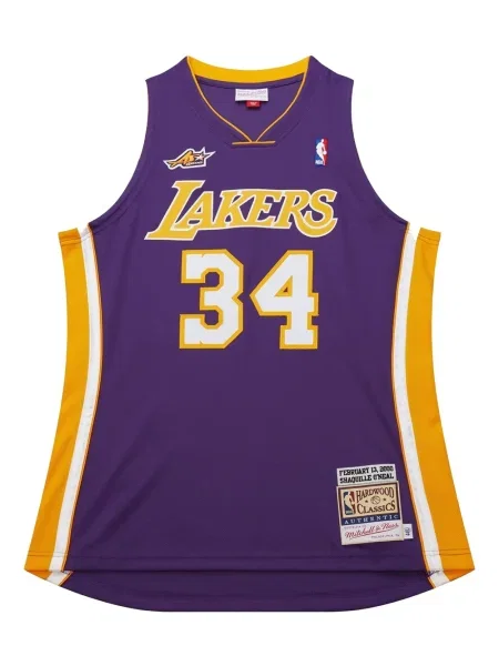 Cămașă Mitchell & Ness din jerseu violet