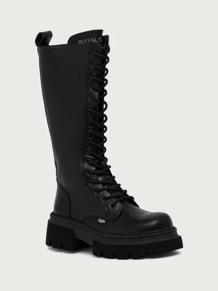 Buffalo cizme pentru femei Mave Lace Up Hi negru
