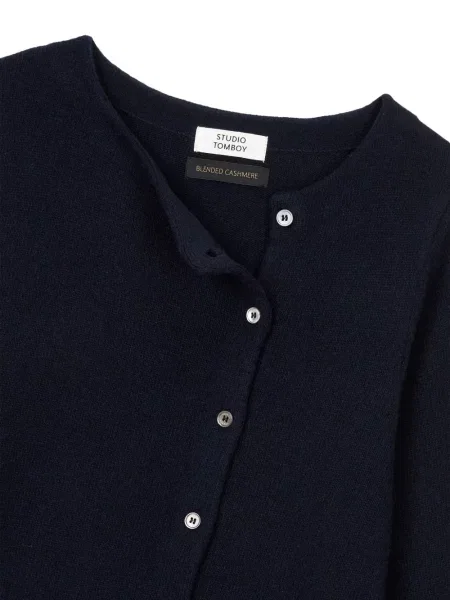 Cardigan Tomboy asimetric albastru