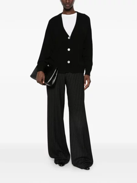 Cardigan Imperial cu decolteu în V negru