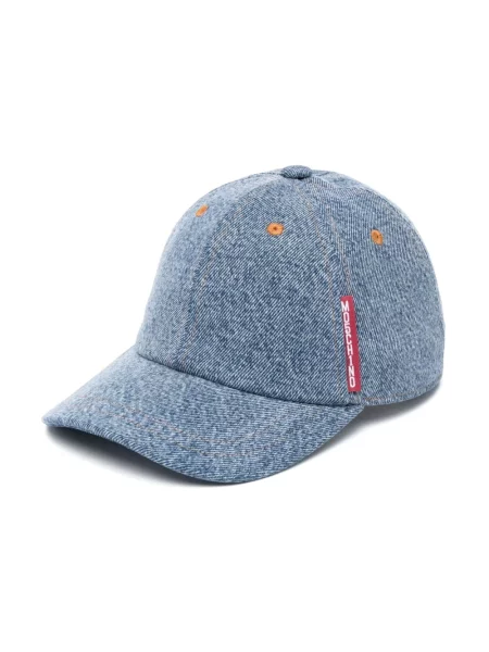 Czapka z daszkiem Moschino niebieska