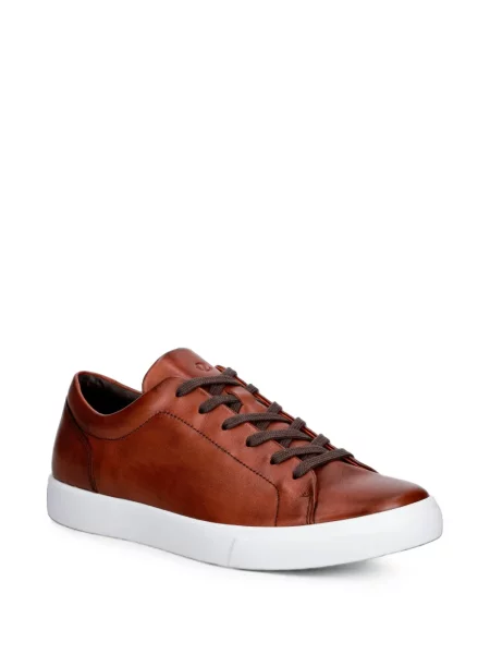 Sneakerși Ecco din piele maro
