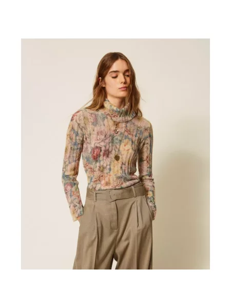 Sweter z golfem Twinset
