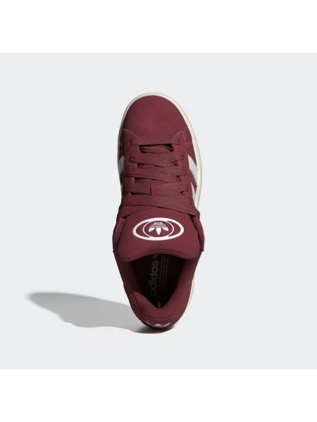 Adidas Originals sneakersy zamszowe Campus bordowy białe