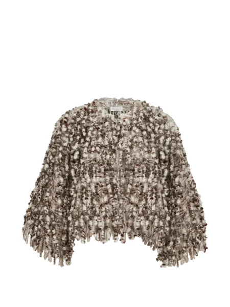 Cardigan Brunello Cucinelli cu broderie de lână