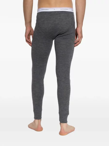 Pijamale Dsquared2 cu autograf gri