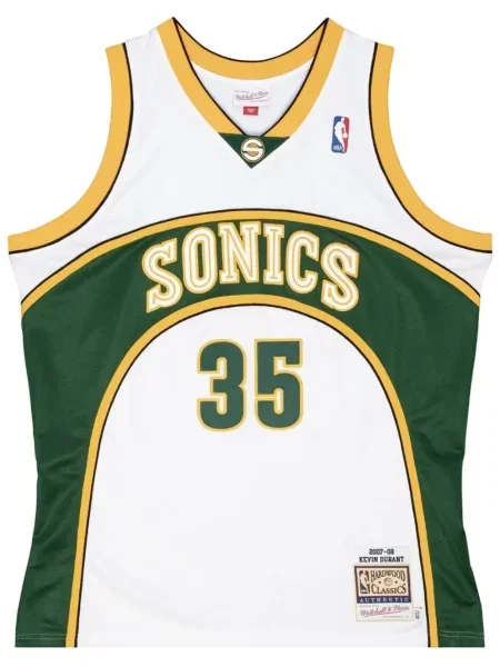 Vestă Mitchell & Ness din jerseu alb
