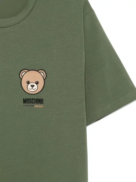 Tricou Moschino cu imagine teddy verde