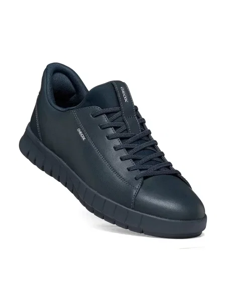 Geox U FLEXTRIDE PLUS sneakersy skórzane granatowe