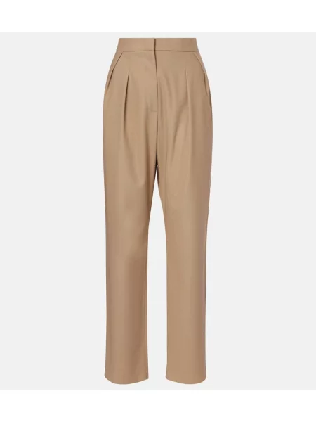 Pantaloni Max Mara plisate bej