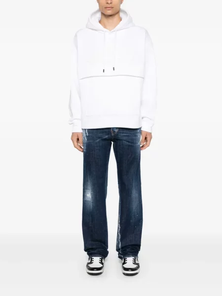 Hanorac cu glugă Dsquared2 alb