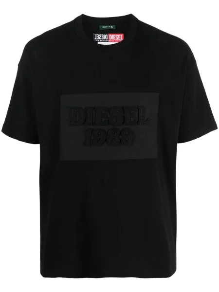 Μπλούζα Diesel με αυτόγραφο μαύρο