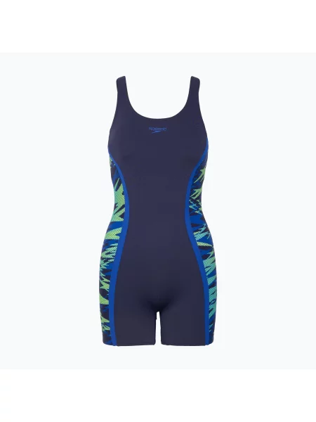 Costum de baie întreg pentru femei Speedo Hyperboom Splice Muscleback Legsuit peacoat/sapphire